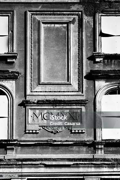 Old Building Facade Stock Photo - Download Image Now - 1921, Antique, Architectural Feature