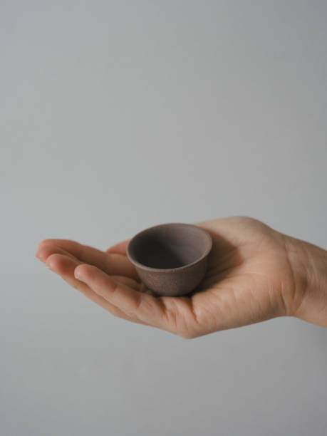 istock Close up of handmade pottery on table 1850714055