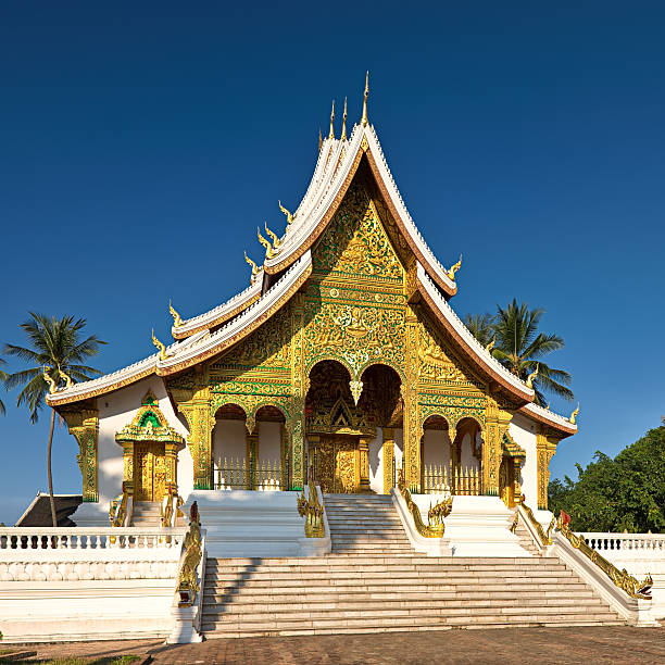 istock Wat Ho Pha Bang - Buddhist temple in Luang Prabang 185071488