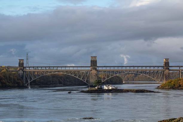 istock Menai Strait and Britannia Bridge, Anglesey, Wales, UK 1850715119