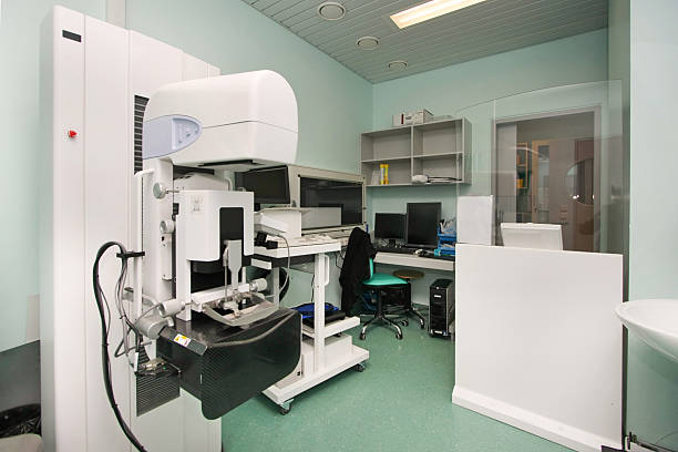 istock Mobile Mammography X-Ray Machine located in small bus 185071531
