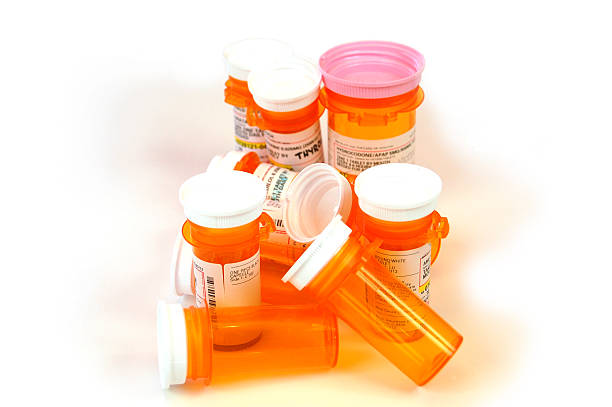 istock Cluster of Pill Bottles 185071576