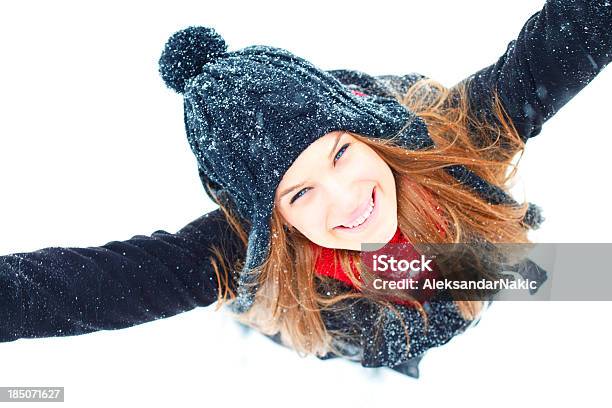 Winter Joy Stock Photo - Download Image Now - 20-24 Years, 20-29 Years, Adult