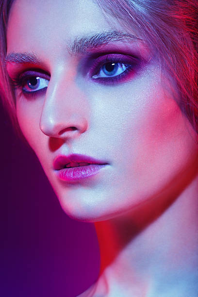 istock Androgynous futuristic beauty 185071681