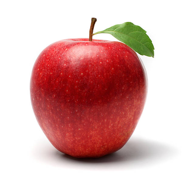 maçã vermelha - red delicious apple apple red isolated imagens e fotografias de stock