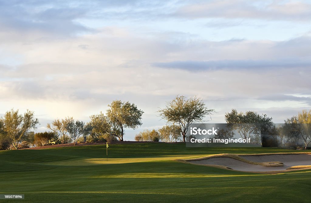 Hermoso campo de Golf en el desierto - Foto de stock de Phoenix - Arizona libre de derechos