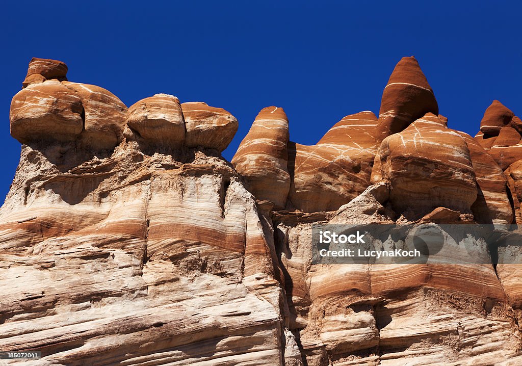 Painted Felsformation in Blue Canyon - Lizenzfrei Südwestliche Bundesstaaten der USA Stock-Foto