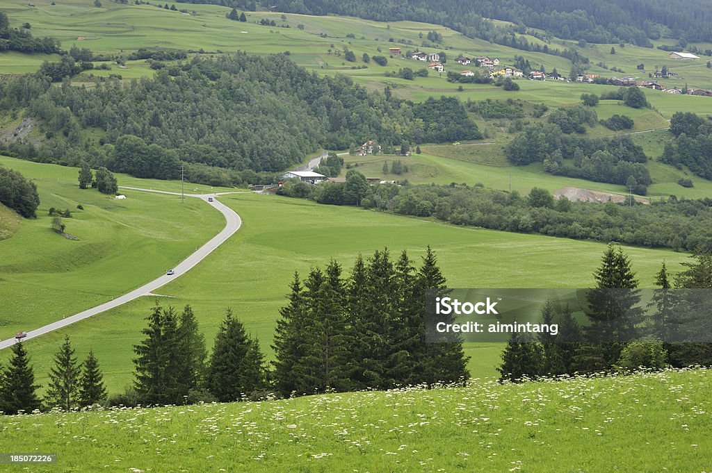 Vallée de l'Engadine - Photo de Horizontal libre de droits