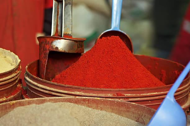 istock Moroccan spices market in Fez 185072379