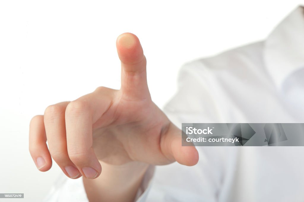 Doigt en poussant ou pointant du doigt - Photo de Pousser libre de droits