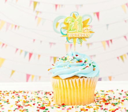 Cupcake for 21st birthday
