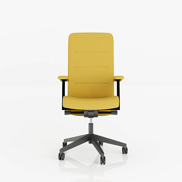 oficina sillón-clipping path (borde de corte - silla de oficina fotografías e imágenes de stock