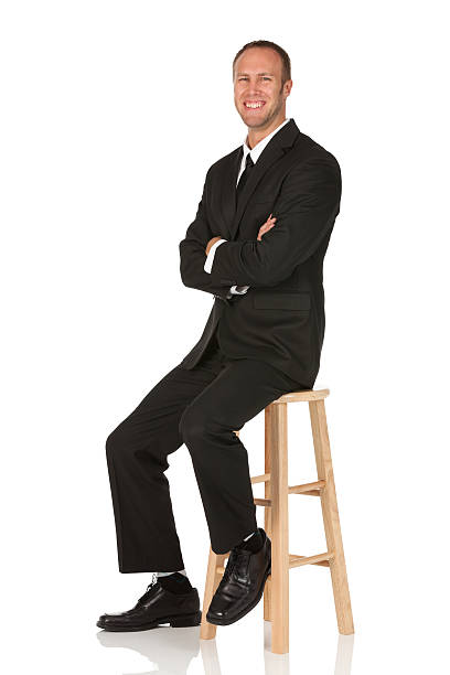 430+ Sitting On Stool Profile Stock Photos, Pictures & Royalty-Free ...