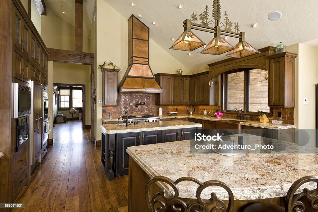 Kitchen Home Interior Home Kitchen Interior.  Luxury home with high-end features.  Captured as a 14-bit Raw file. Edited in 16-bit ProPhoto RGB color space. Architecture Stock Photo