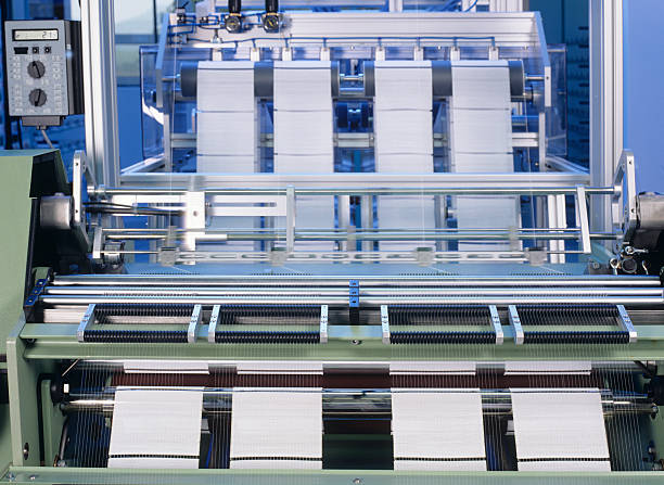 istock Industrial production of fabric 185074670