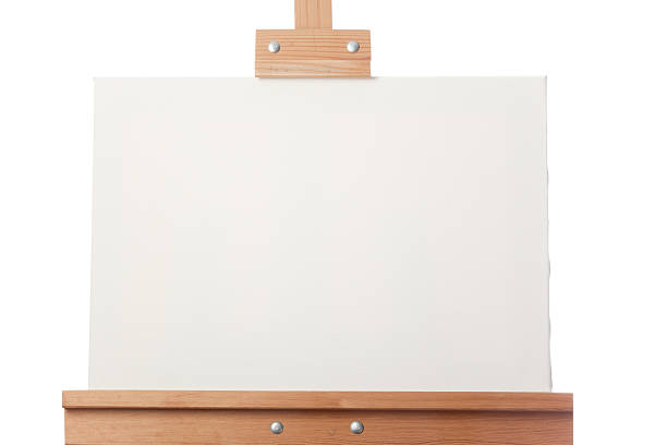 istock Artist blank painting easel 185074916