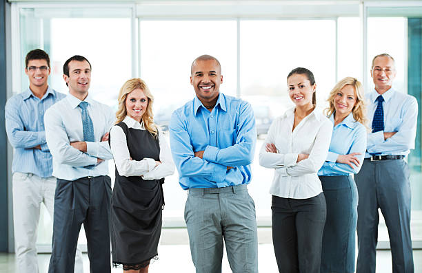 istock Group of successful businesspeople. 185075522