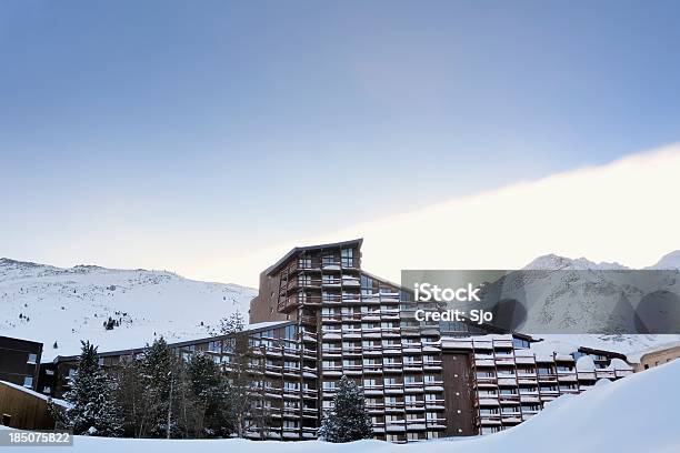 Ski Resort Stock Photo - Download Image Now - Les Arcs, Skiing, Balcony