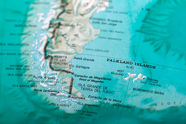 Falkland Islands Map showing the Falkland Islands falkland islands stock pictures, royalty-free photos & images