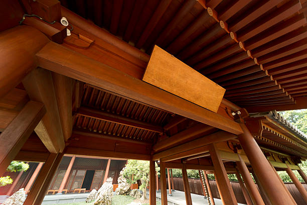 istock Chinese wooden architecture 185076077