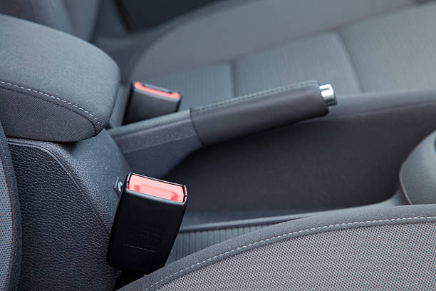 istock Seatbelt buckles on a new car. 185076174