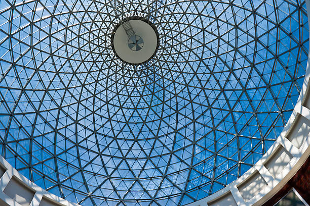 Complicated Architecture Ceiling of a modern building. complexity architecture stock pictures, royalty-free photos & images