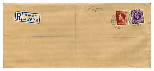 istock Brown British foolscap envelope, 1937 - two kings 185076766