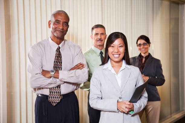 istock Multi-ethnic business people in office 185076905