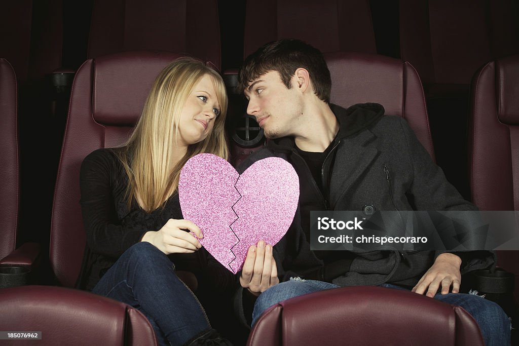 Data noite no cinema - Foto de stock de 16-17 Anos royalty-free