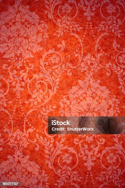 Rote Vintagehintergrund Stockfoto und mehr Bilder von Barock - Barock, Bildhintergrund, Orange - Farbe