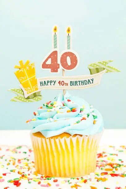Cupcake for 40th birthday