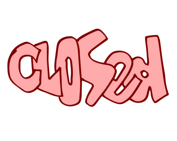 istock Closed Sign.for use in cafes, buildings, shops and others 1850779063