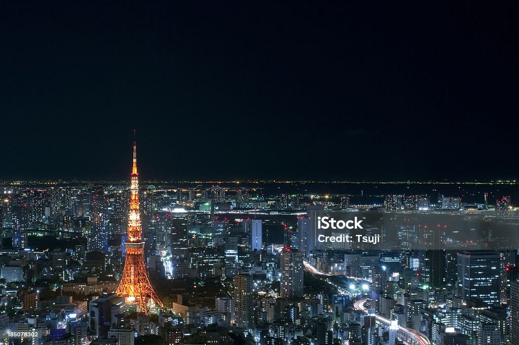 Токио ночью - Стоковые фото Азия роялти-фри