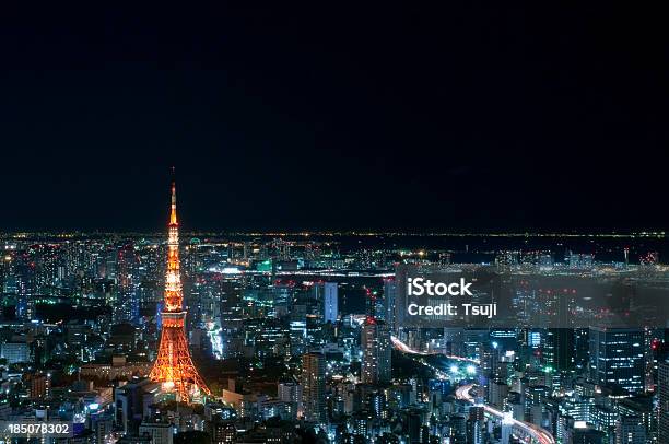 Токио Ночью — стоковые фотографии и другие картинки Азия - Азия, Без людей, Большой город