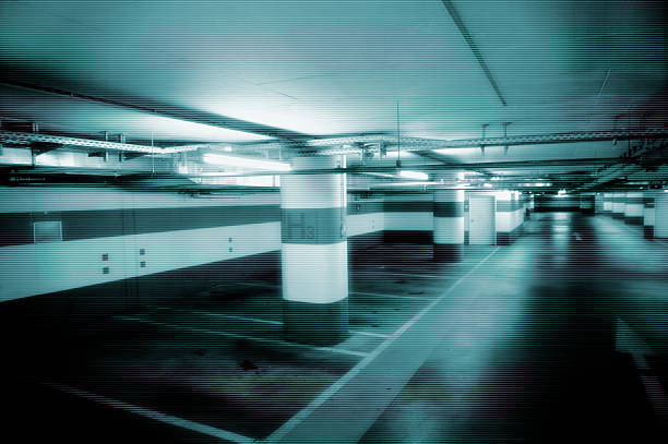 Security Monitor Parking garage security monitor surveillance photos stock pictures, royalty-free photos & images