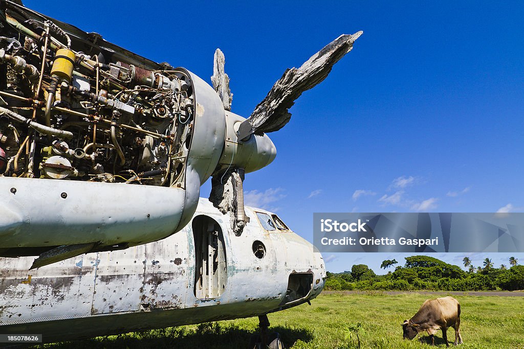 Derelict aviones, granada W.I. - Foto de stock de Abandonado libre de derechos