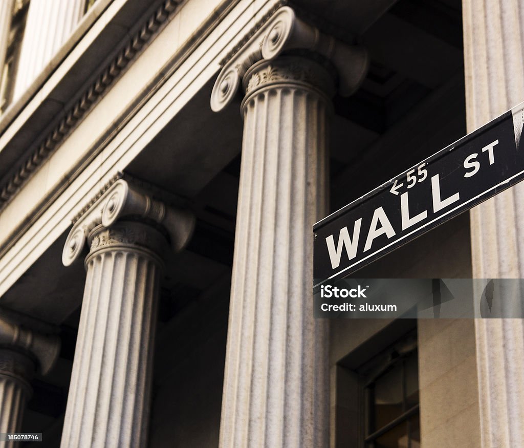 Wall Street de Nova Iorque - Royalty-free Wall Street Foto de stock