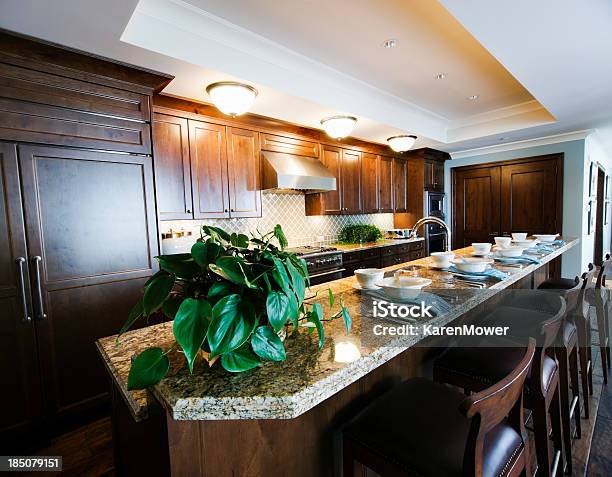 Kitchen Stock Photo - Download Image Now - Bar Counter, Bar stool, Color Image
