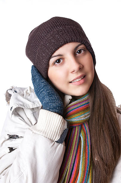 istock Girl in winter clothing 185079536