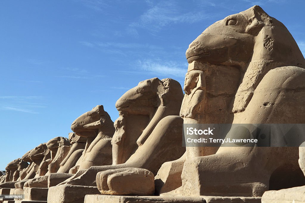 Cryosphinxes, Temple de Karnak, à Louxor, Égypte - Photo de Afrique libre de droits