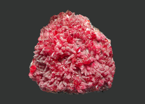 close up on Rhodochrosite mineral specimen