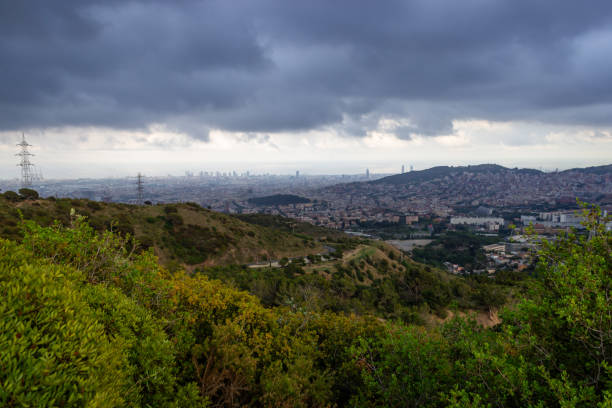 istock Panoramic view of Barcelona from Montjuic hill, Spain 1850800419