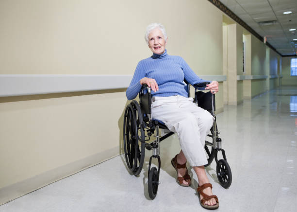 istock Senior woman in wheelchair 185080079