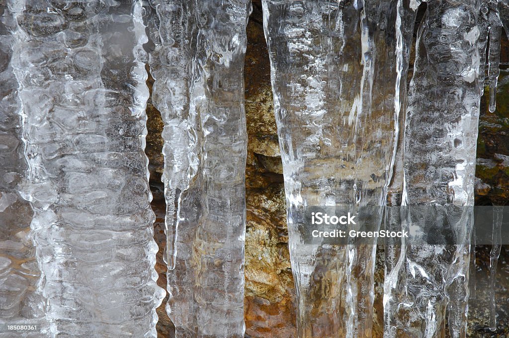 Icicles am See Newfound Gap in Great Smoky Mountains National Park - Lizenzfrei Great Smoky Mountains Stock-Foto