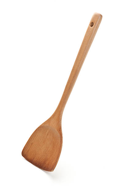 istock Kitchen utensil series, wooden spatula 185080458