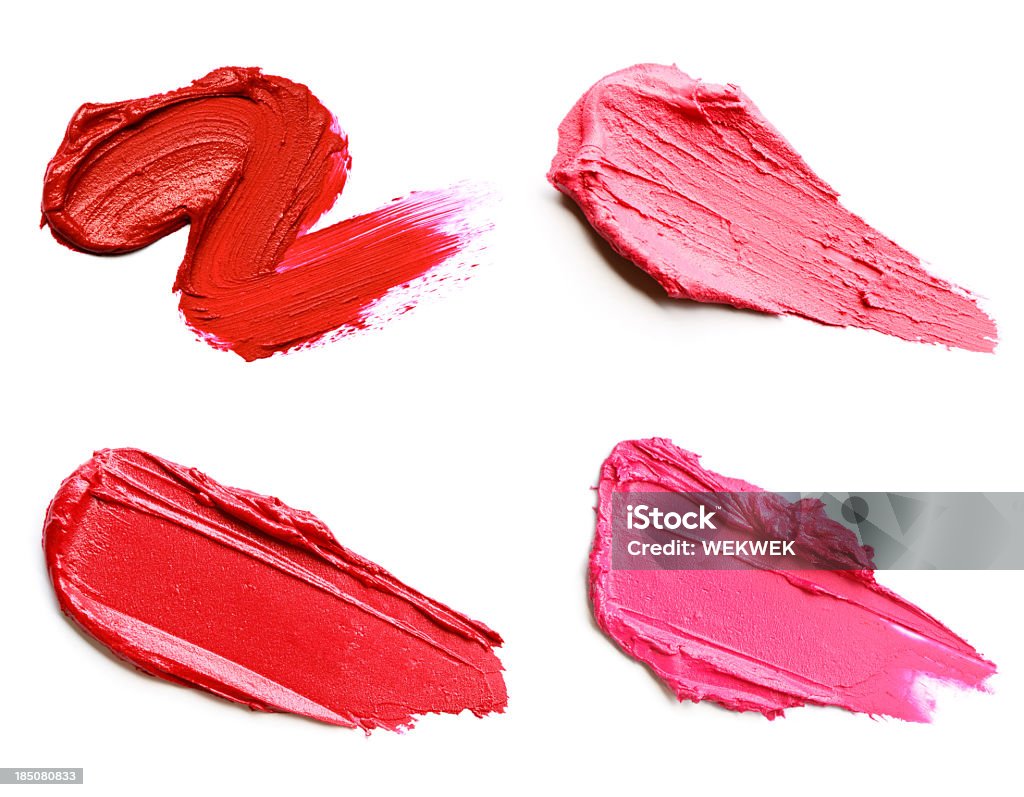 レッド、ピンクの口紅 smears - 口紅のロイヤリティフリーストックフォト