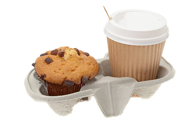 istock Choc chip muffin and coffee breakfast to go 185081166