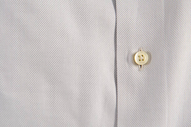 camisa - shirt close up white button - fotografias e filmes do acervo