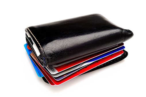 Wallet with lots of Credit Cards.