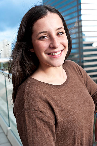 istock Smiling hispanic teenager 185081811